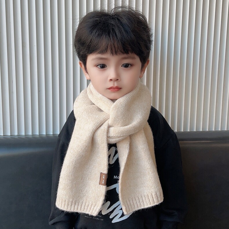 어린이 스카프 가을 겨울 새  소년과 소녀를위한 한국 스타일 목 스카프 따뜻한 양모 스카프 어린이 스카프