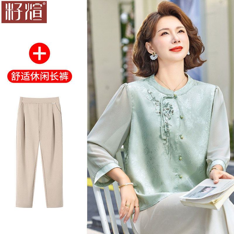 年轻妈妈夏装洋气套装贵