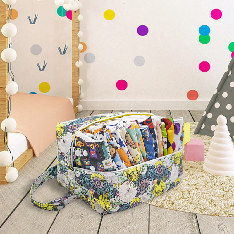收纳袋 可重复 立体尿布袋 婴儿旅行 尿布收纳包 妈咪包