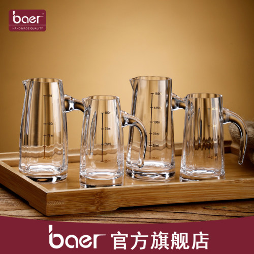baer分酒器直棱款白酒杯套装