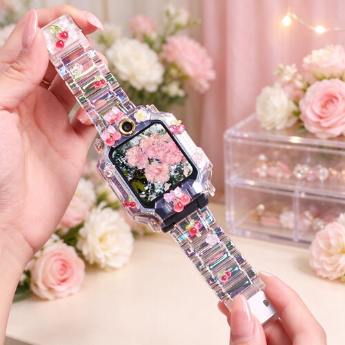 适用小天才儿童电话手表z9a表带z12/z11磁吸闪扣z10卡通z6pro炫彩z7s/z8a腕带q3/d5保护壳q3a少年版z9pro配件