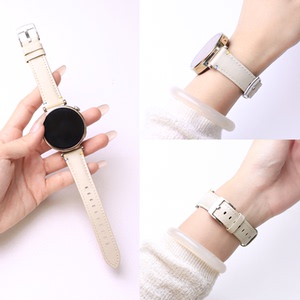 适用荣耀手表5ultra表带秋冬小羊皮4pro真皮5pro替换女生GS4智能运动HaylouWatch亲选rossini2e腕带皮质配件