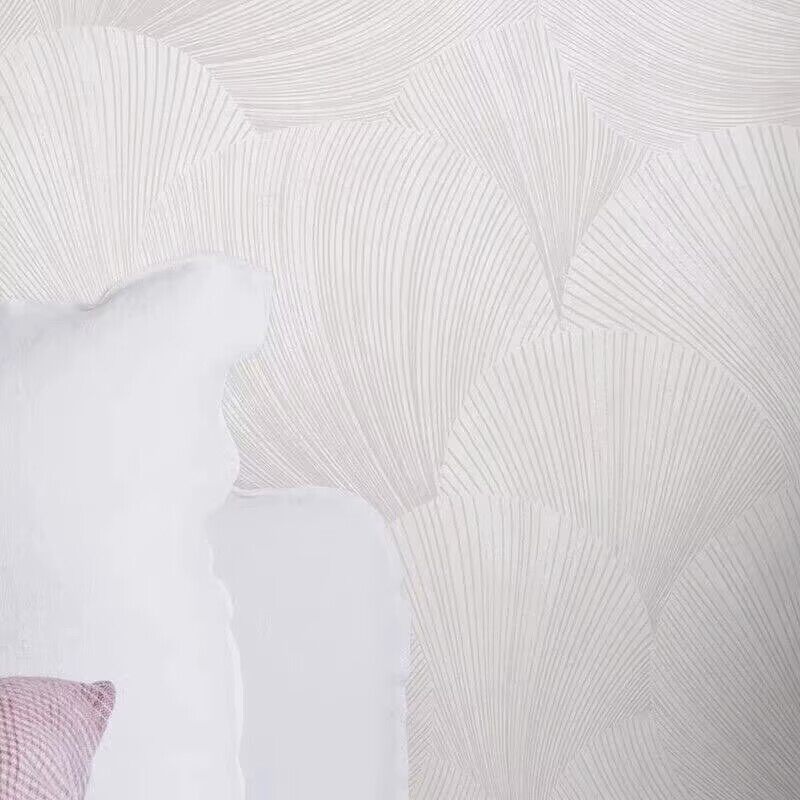 贝壳云纹柔和简约精致手绘线条壁纸环保墙纸无缝装饰壁画