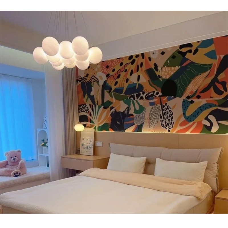 新款定制无缝抽象个性壁纸客厅餐厅背景墙墙布艺术工装酒店墙纸