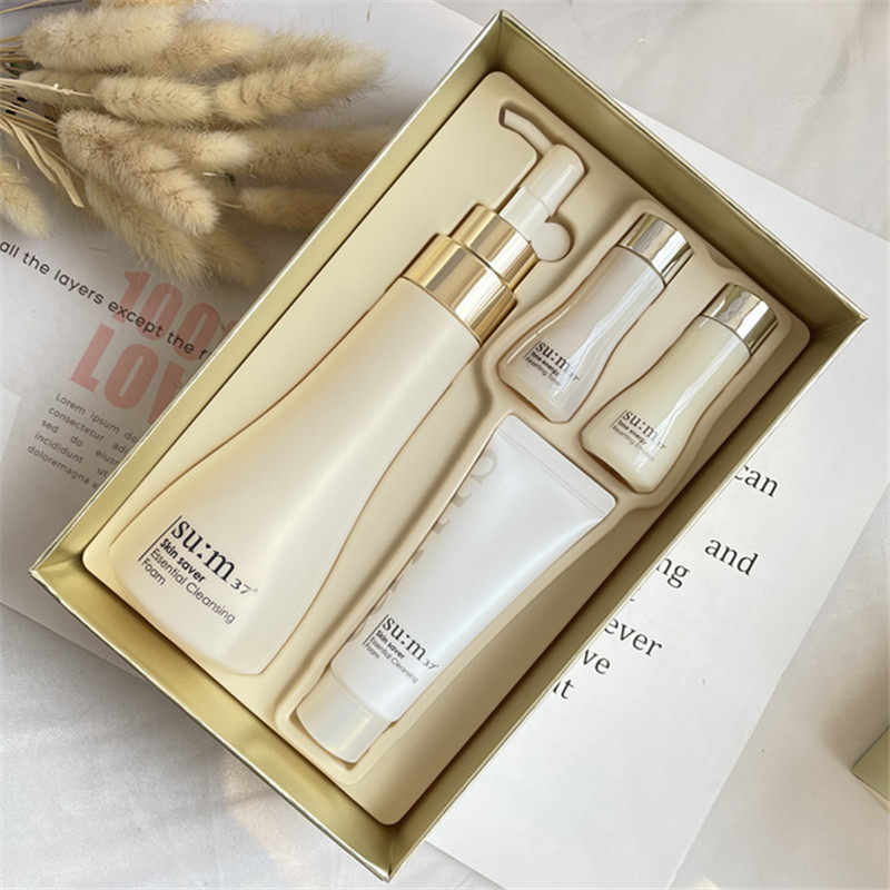 正品韩国苏秘sum37呼吸泡沫洗面奶套盒洁面卸妆套装孕妇学生可用
