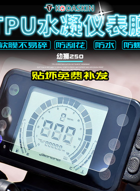 适用贝纳利幼狮250Leoncino BJ250改装水凝仪表膜 防刮保护膜
