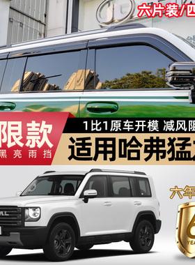 适用于哈弗猛龙晴雨挡改装件汽车用品黑色原厂专用车窗雨眉遮雨板