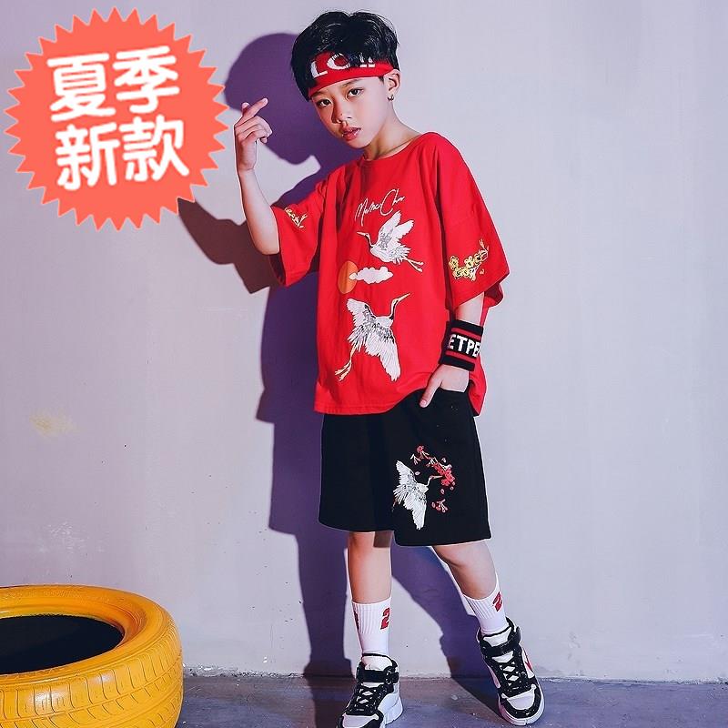 架子鼓女童夏款套装街舞表g演出服装儿童摇滚乐队演出服长裤练功|ruв категории Детская одежда, детский костюм - от Buy2taobao.com для оказания профессиональной услуги покупки агента Taobao