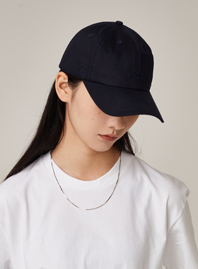 MUNDANE (MDE)  藏蓝百搭运动LOGO刺绣弯檐帽棒球帽男女通用