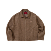 24AW MUNDANE MDE 羊毛混纺短宽廓形夹克刺绣夹克男