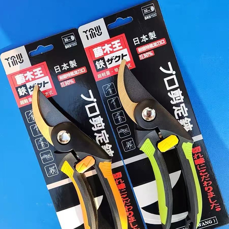 日本进口专业花剪园艺剪刀小省力树枝粗修枝剪家用花卉专用不锈钢