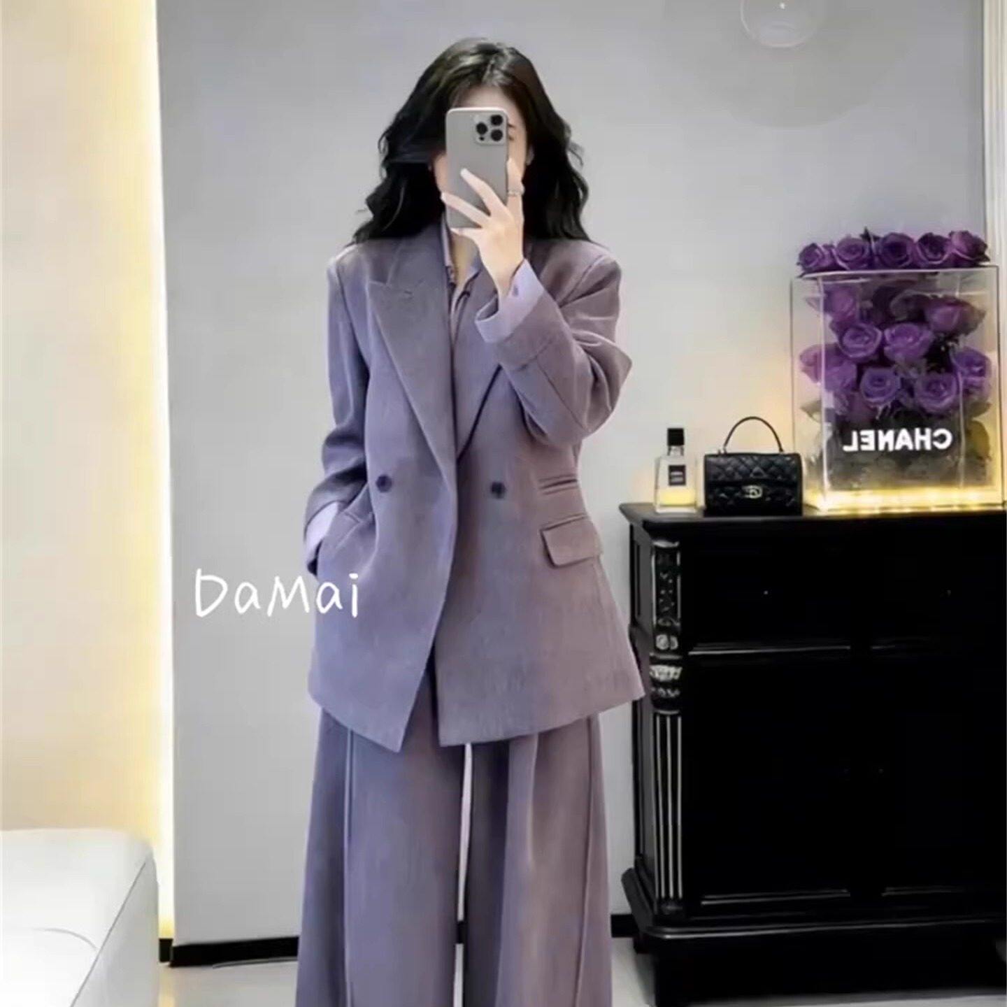 加厚西装套装女时尚2025秋冬季新款韩系休闲通勤职业西服外套正装