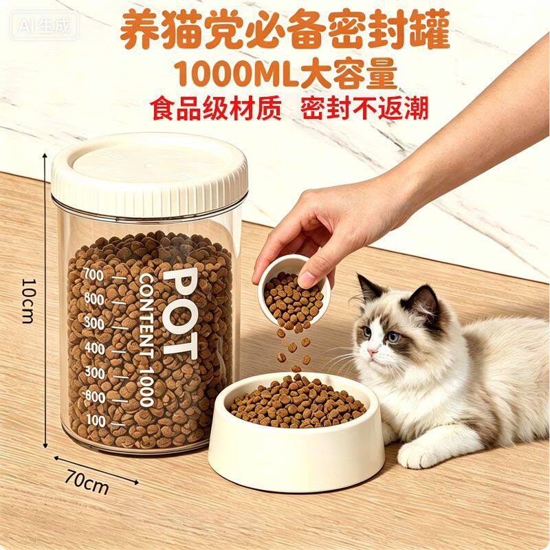 密封罐塑料收纳储存储物罐食品罐五谷杂粮厨房冰箱收纳盒加厚