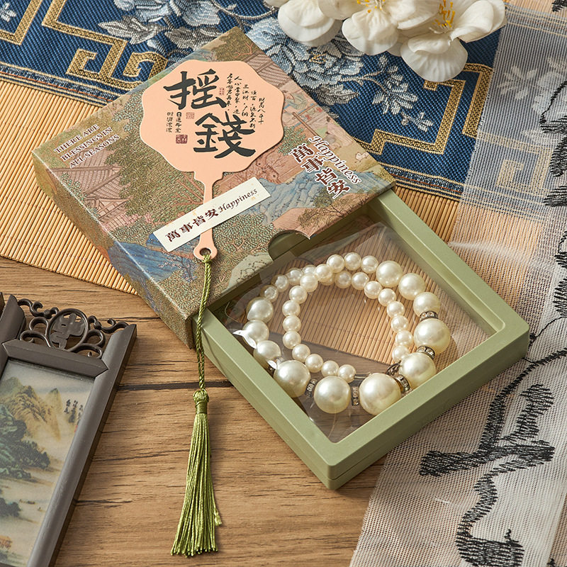 国风水晶手串首饰包装盒pe膜悬浮书签展示收纳盒抽屉式高级礼品盒,包装,礼品盒,淘宝优惠券,粉丝福利购,淘宝优惠卷