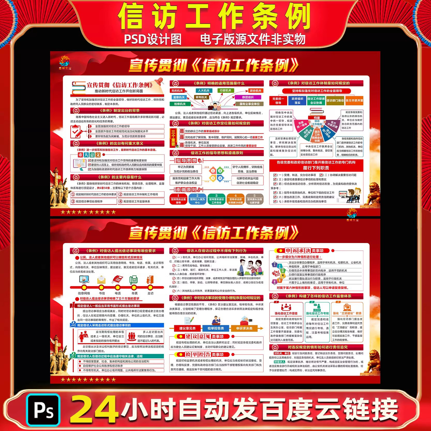 2025信访工作条例信访工作条例信访工作宣传信访工作知识展板海报