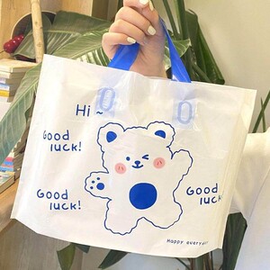卡通服装袋童装服装店手提塑料袋购物袋加厚时尚包装袋子定制logo