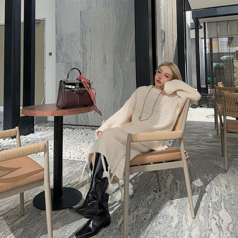 半身裙宽松款圆领半身裙