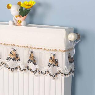 饰套 暖气片遮挡装 家用暖气片防尘罩新款 简约蕾丝布艺暖气片罩老式