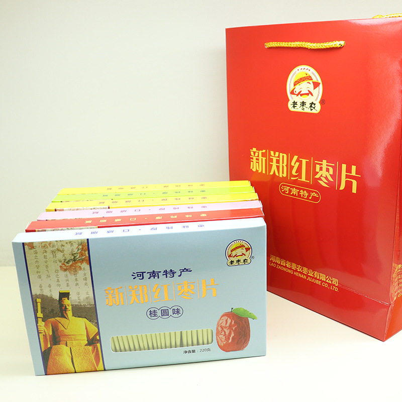 河南特产新郑老枣农红枣片休闲零食泡茶即食220g简装 6种口味