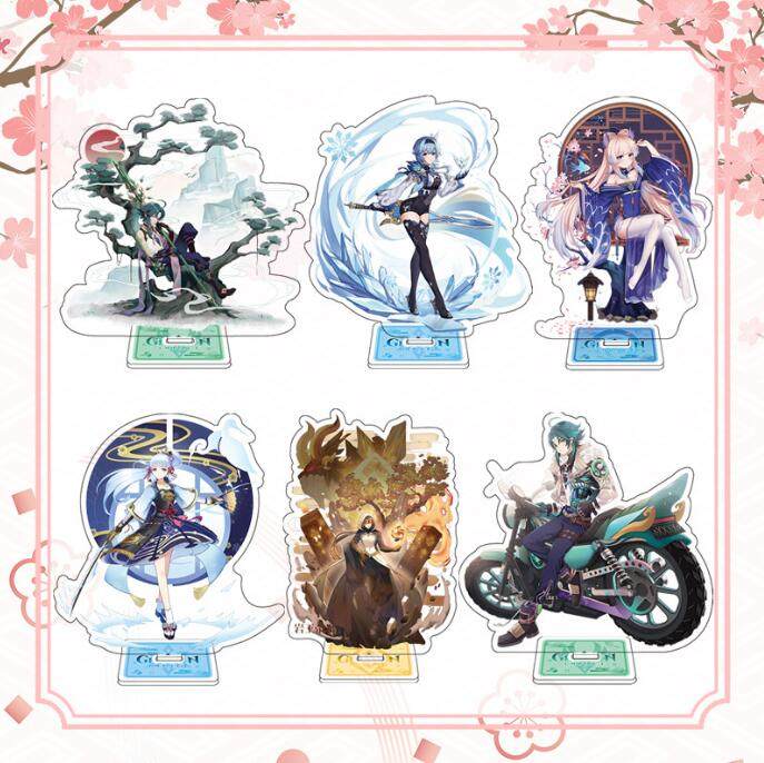 原神大立牌魈亚克力透明双面立绘戴因斯雷布神里绫人夜兰动漫周边