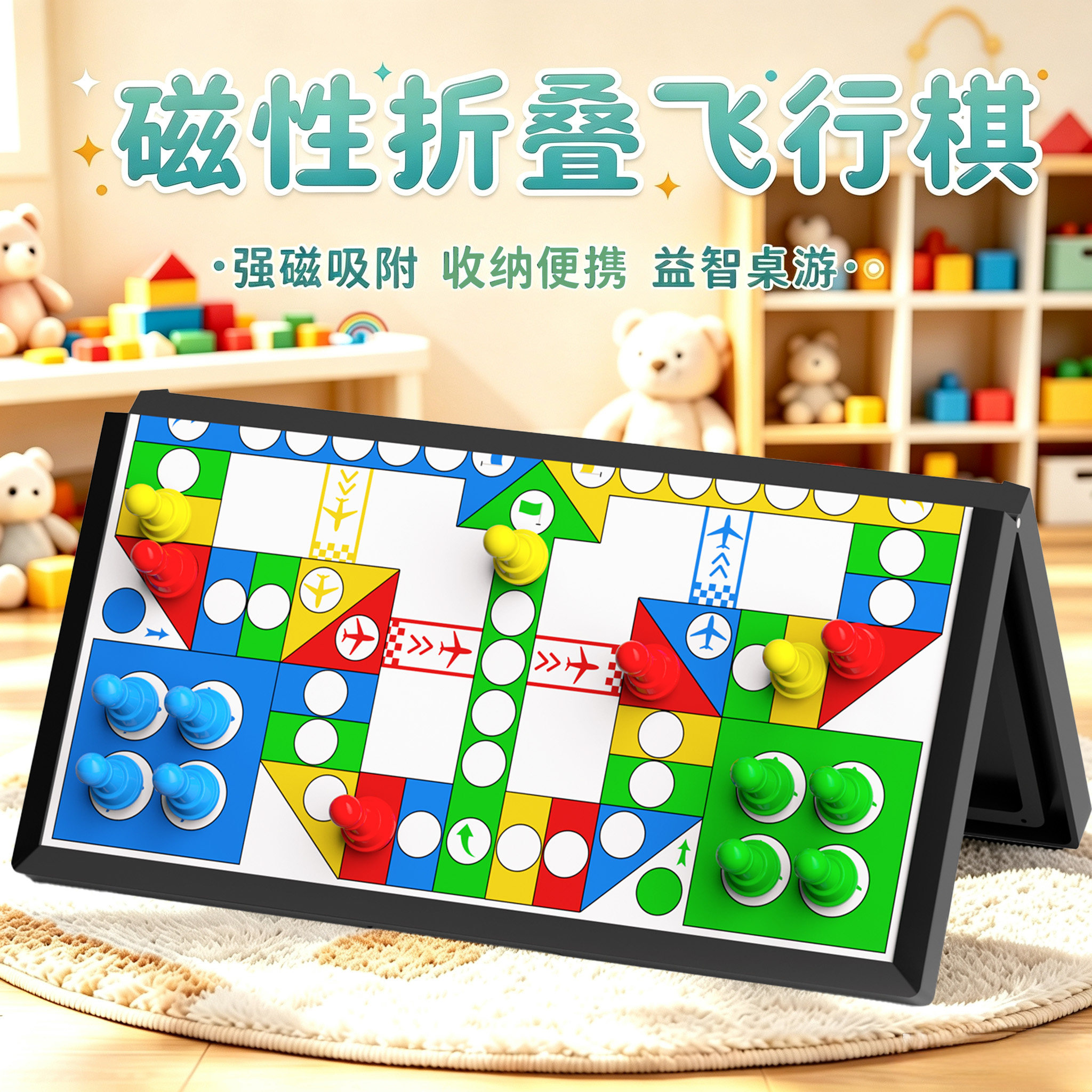 磁性大号便携飞行棋小学生专用图片