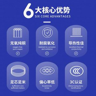 电缆1.5 国标BV电线家用家装 2.5 16平方纯铜芯单股硬线心
