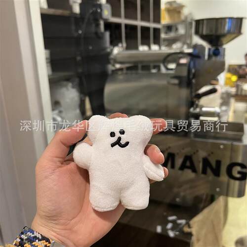 现货Dinotaeng 打招呼bobo白色考拉熊毛绒公仔钥匙扣包挂件抓娃机