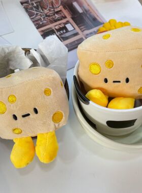 创意新款芝士奶酪钥匙扣挂件ins黄色包包配饰日系书包.挂件GJ215