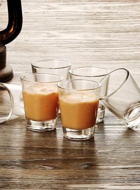 Shot glass小光杯九钱平光广告杯厚底高白料小圆杯白酒杯刻度杯