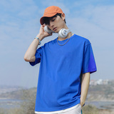 旅拍外景2021春夏新款短袖圆领宽松纯棉T恤男F223，男装T恤，电商A362