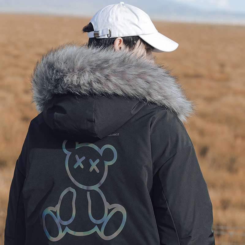 外景旅拍2021冬季新款小熊棉服男毛领棉衣外套G5011,男装棉衣,电商A362