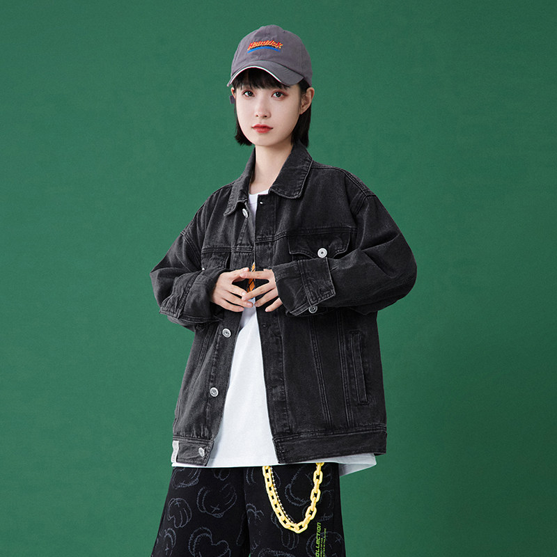 中性风2023秋季新款牛仔夹克休闲外套G4014,女装短外套,电商A362