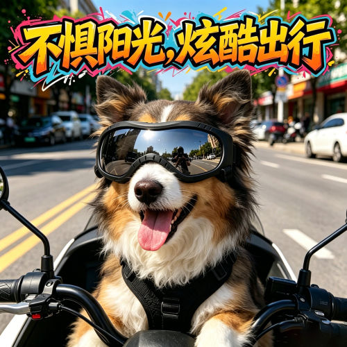 喜乐蒂专用狗狗眼镜宠物墨镜小狗护目镜狗防风镜配饰大型犬防晒狗