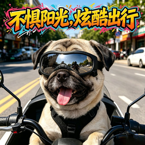 巴哥专用狗狗眼镜宠物墨镜小狗护目镜狗防风镜配饰小型犬防晒骑行