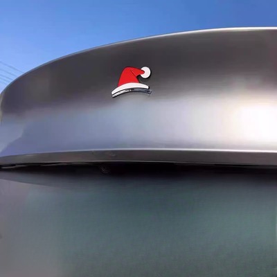 汽车贴纸圣诞节圣诞帽小红帽个性