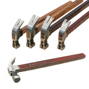 喜尔乐羊角锤木工锤子家用家具安装拔钉木柄榔头碳钢小钉锤锤头