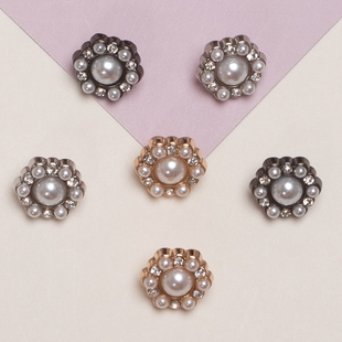 复古气质粉色高端精致小纽扣衬衫女士高级扣子男式衬衣黑色金色婴