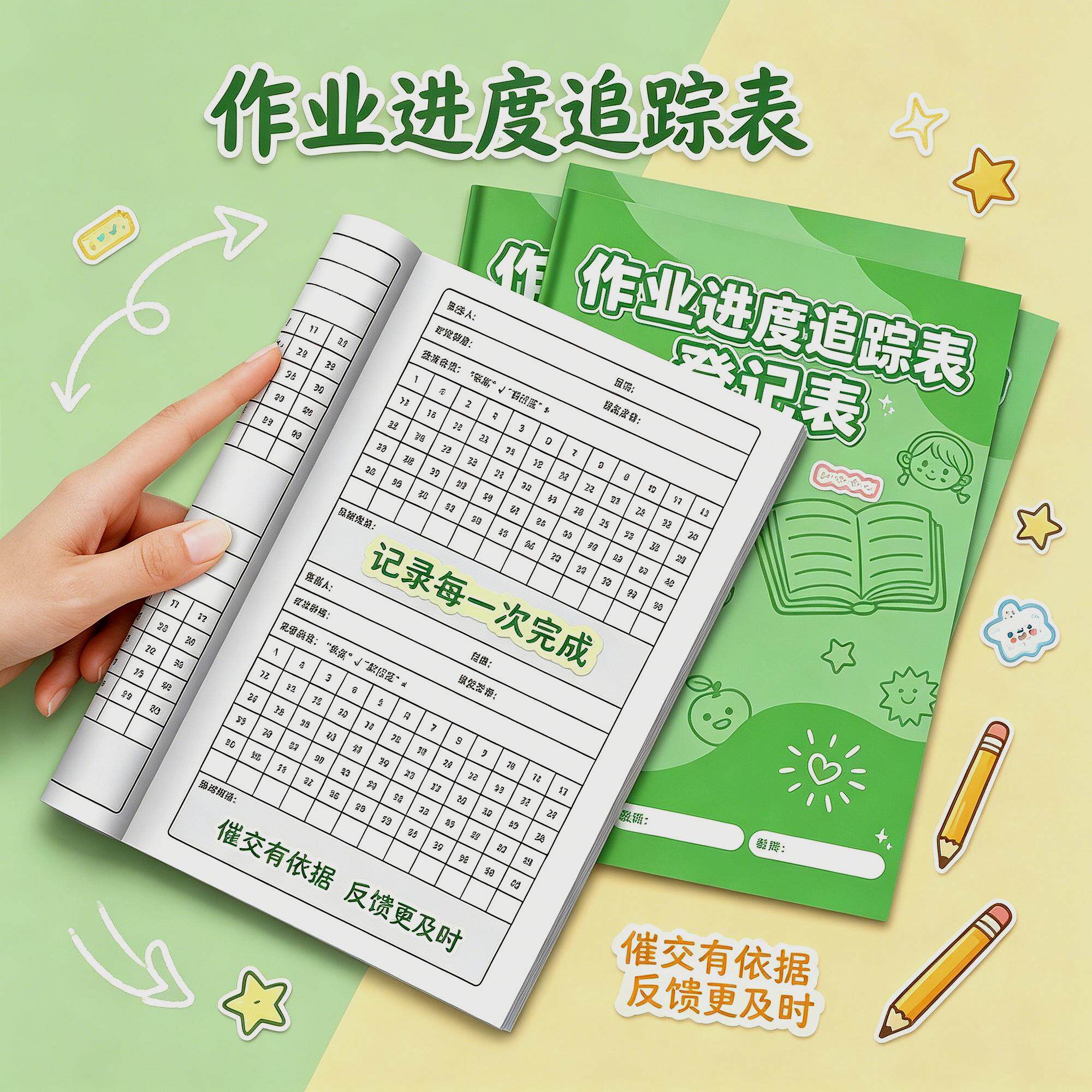 班级作业完成情况登记表小学生