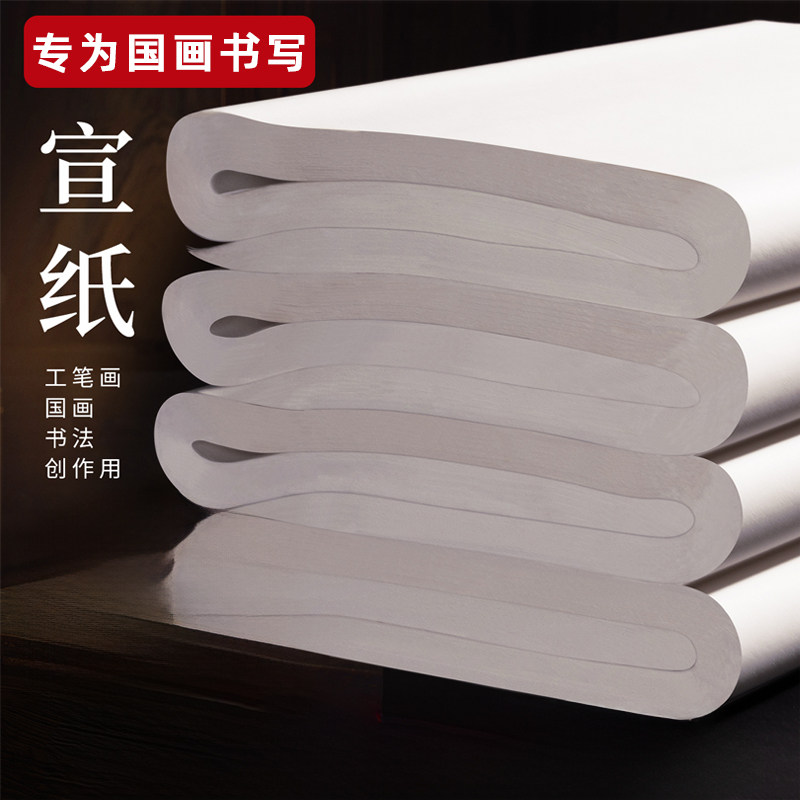 三尺国画宣纸初中生美术专用半