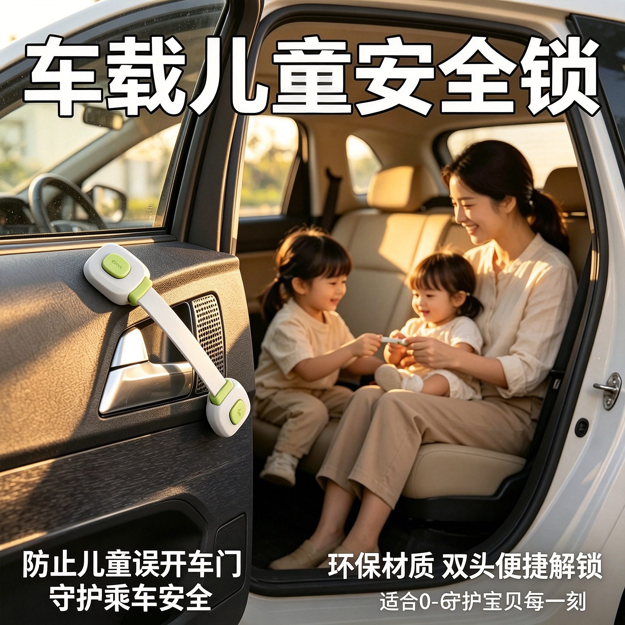 汽车车门儿童安全锁门把手宝宝