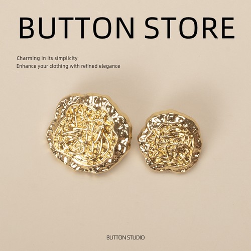 纽扣扣子多巴胺彩色双面呢橙色