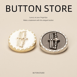 姜黄色纽扣扣子装饰扣春天半身裙粉色女士牛仔毛衣男生双面大衣d