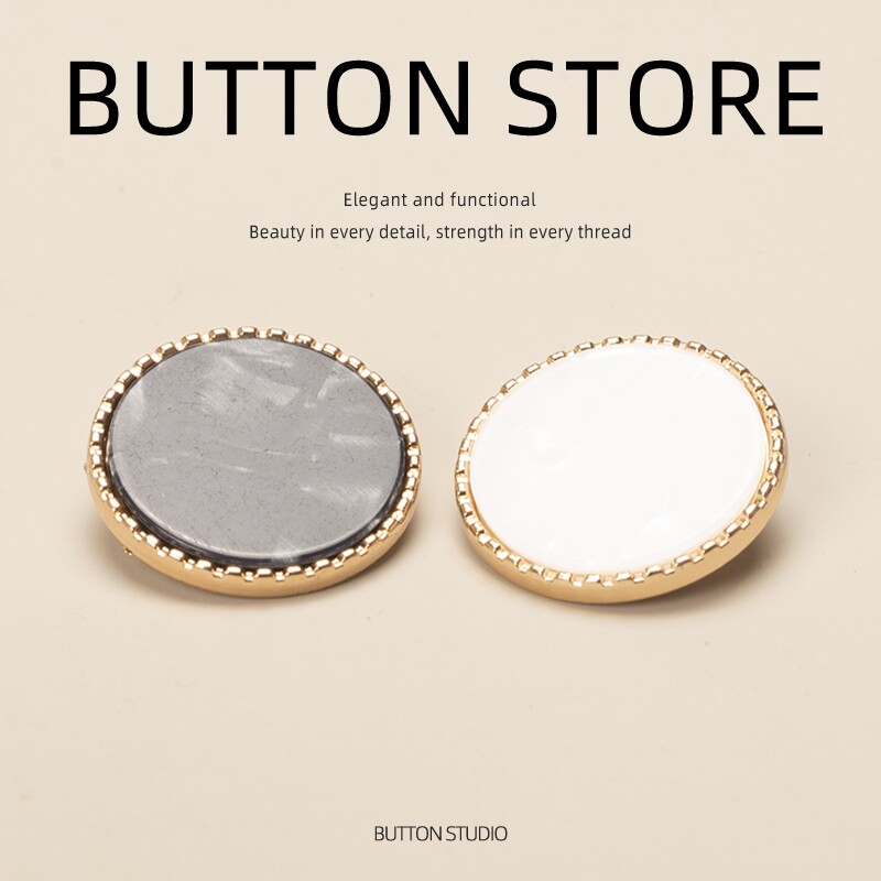 纽扣扣子卡其色女士配件红色双