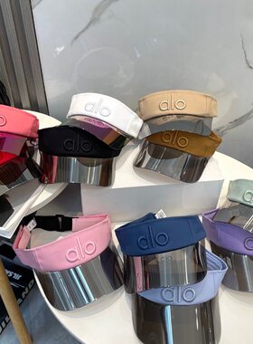ALOYOAG代购现货时尚刺绣空顶帽男女春夏防晒紫外线鸭舌帽子运动