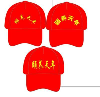 团队中老年礼品广告帽