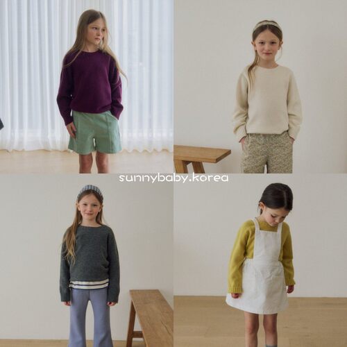 SOYE韩国进口童装代购26春女童中小童软糯纯色百搭舒适针织毛衣
