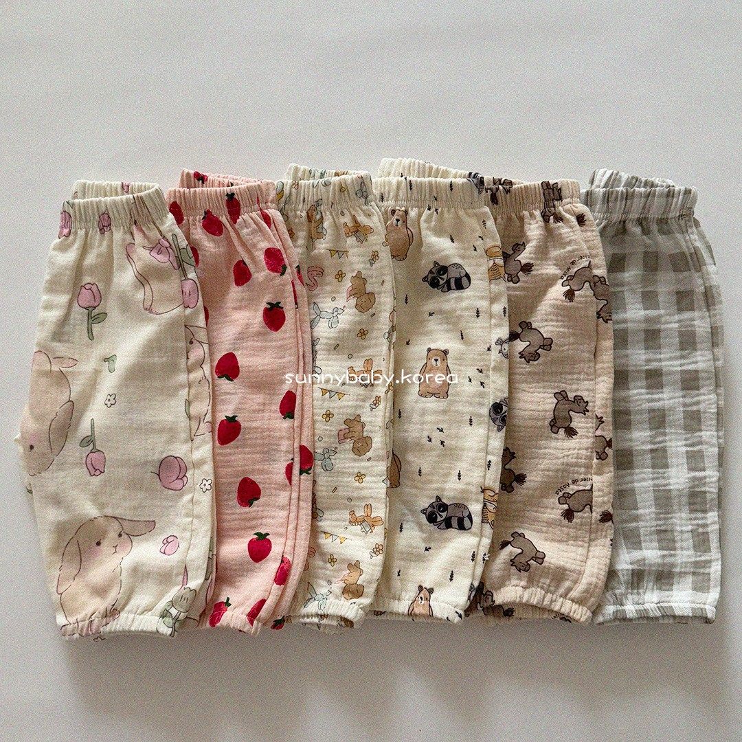 Aosta韩国进口童装代购26春中小童女童碎花百搭松紧腰甜美直筒裤,童装/婴儿装/亲子装,裤子,淘宝优惠券,粉丝福利购,淘宝优惠卷