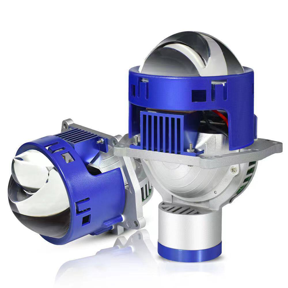新款P40双光透镜双灯杯小太阳激光型H4 鱼眼灯汽车摩托车通用12V