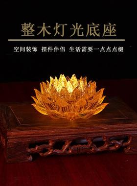 2024新款琉璃金色帝王莲莲花灯