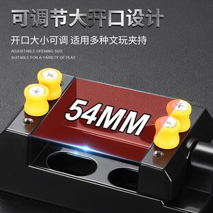 台钳家用小型平口钳文玩核桃夹工具雕刻钻床 微型迷你铝合金吸盘式